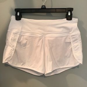 lululemon White Athletic Shorts
